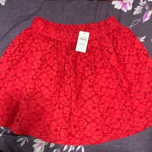 Brand New Red lace skirt by Gap Factory kids size M